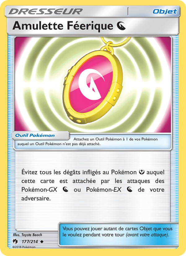 Amulette Féerique Dragon 177 — Lost Thunder (French Pokémon TCG card)