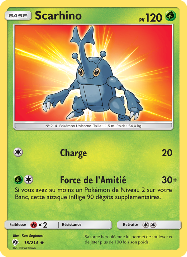 Scarhino 18 — Lost Thunder (French Pokémon TCG card)