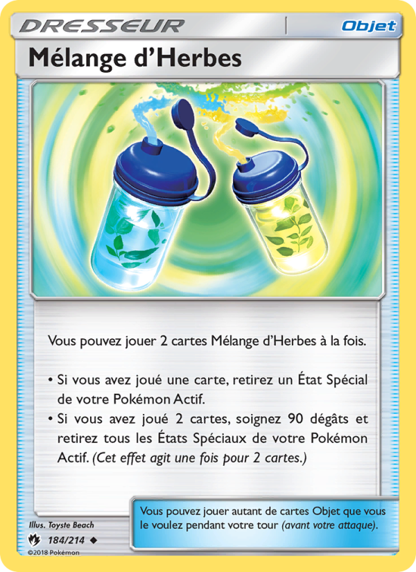 Mélange d’Herbes 184 — Lost Thunder (French Pokémon TCG card)