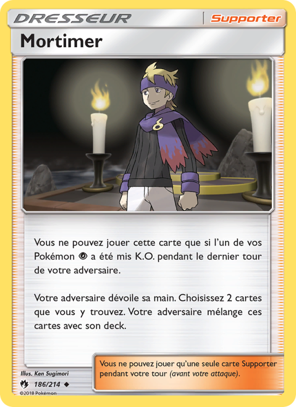 Mortimer 186 — Lost Thunder (French Pokémon TCG card)