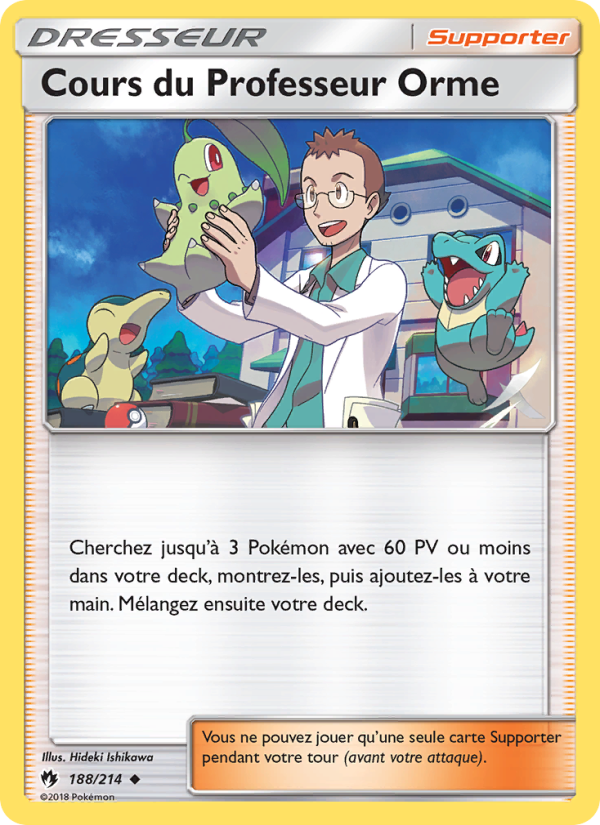 Cours du Professeur Orme 188 — Lost Thunder (French Pokémon TCG card)