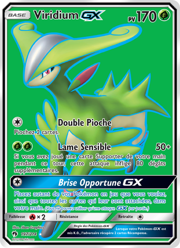 Viridium GX 197 — Lost Thunder (French Pokémon TCG card)