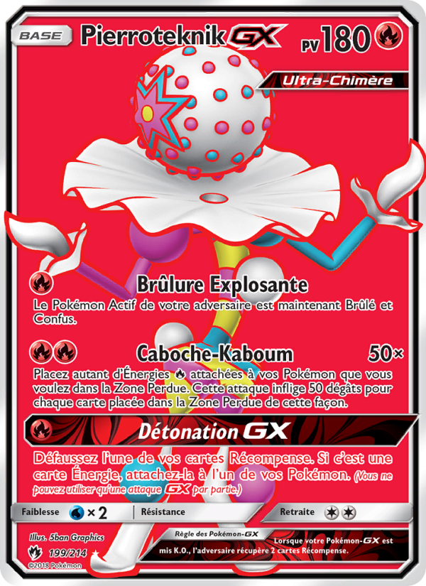 Pierroteknik GX 199 — Lost Thunder (French Pokémon TCG card)
