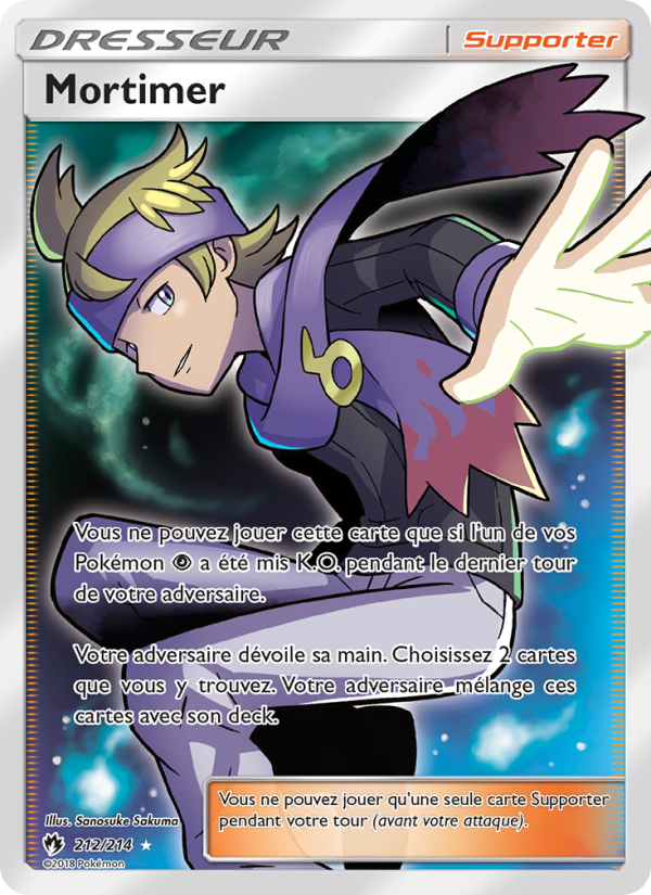 Mortimer 212 — Lost Thunder (French Pokémon TCG card)