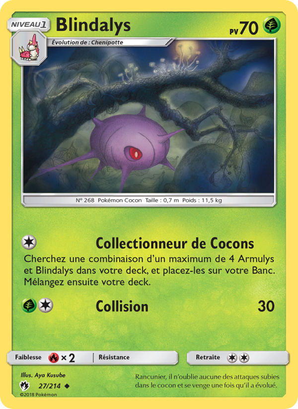 Blindalys 27 — Lost Thunder (French Pokémon TCG card)