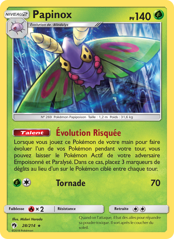 Papinox 28 — Lost Thunder (French Pokémon TCG card)