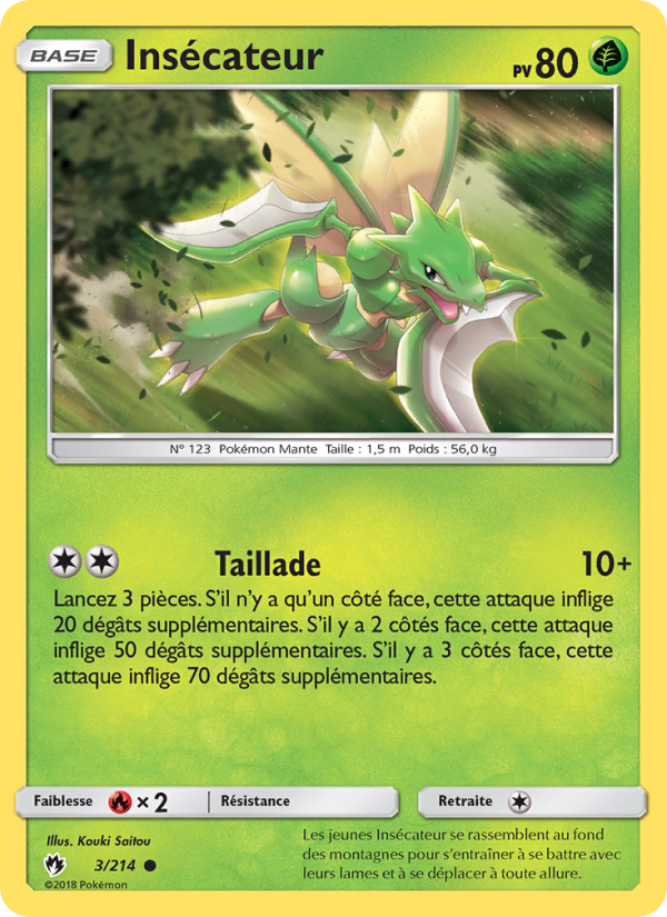 Insécateur 3 — Lost Thunder (French Pokémon TCG card)