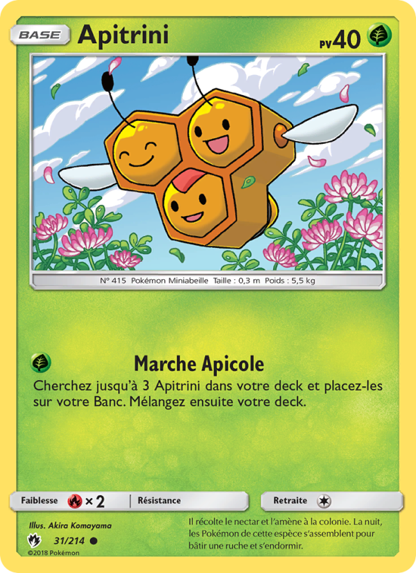 Apitrini 31 — Lost Thunder (French Pokémon TCG card)