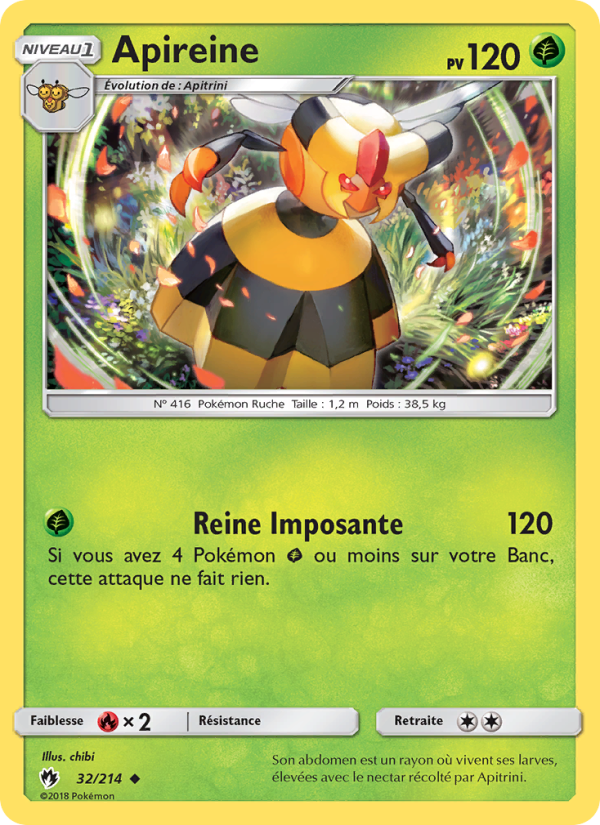 Apireine 32 — Lost Thunder (French Pokémon TCG card)