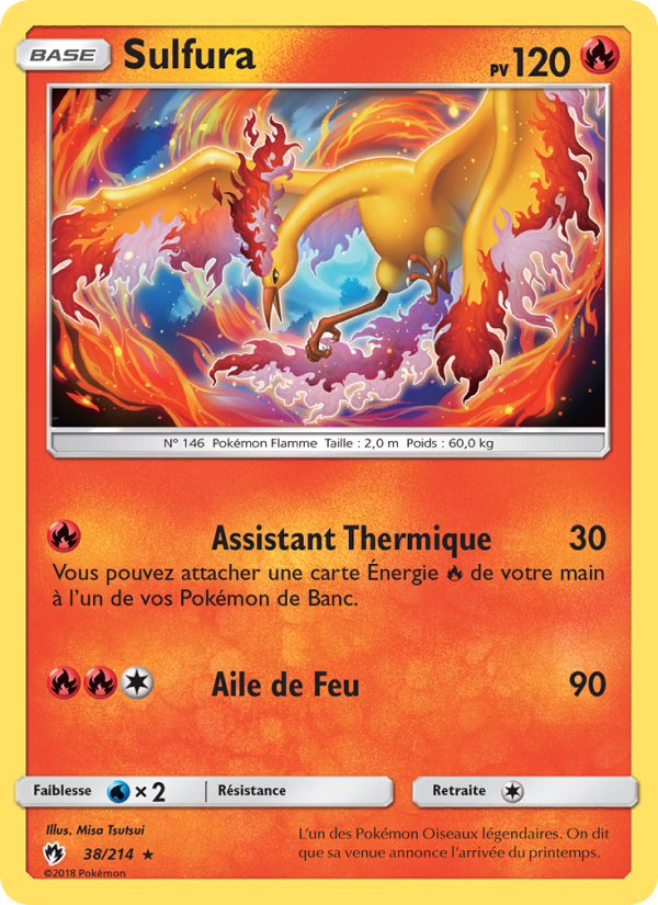 Sulfura 38 — Lost Thunder (French Pokémon TCG card)