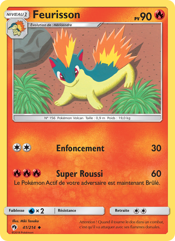 Feurisson 41 — Lost Thunder (French Pokémon TCG card)