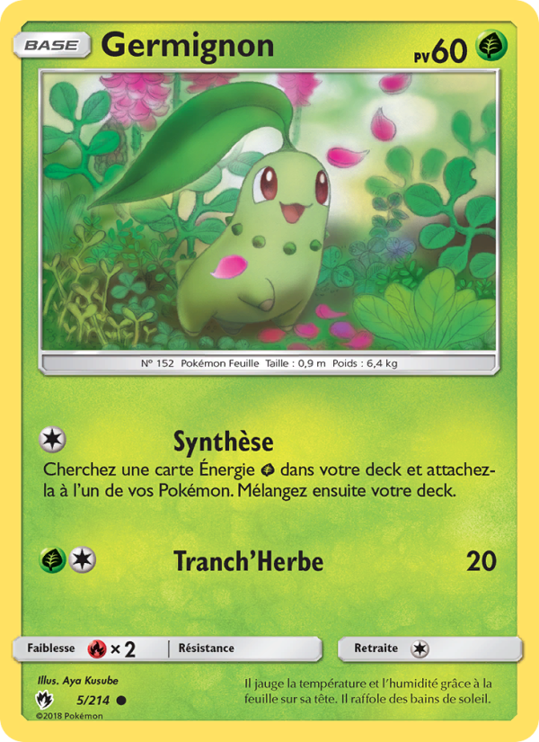 Germignon 5 — Lost Thunder (French Pokémon TCG card)