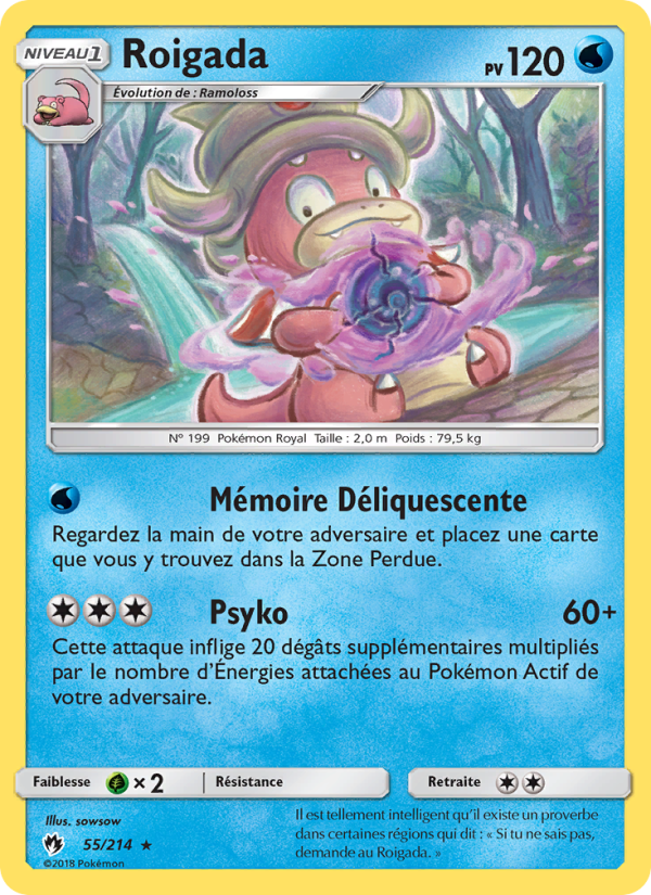 Roigada 55 — Lost Thunder (French Pokémon TCG card)