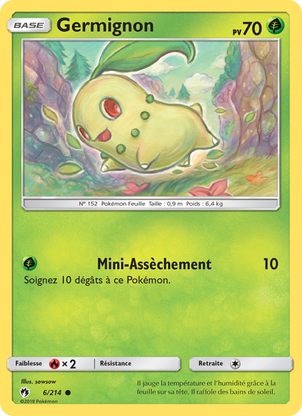 Germignon 6 — Lost Thunder (French Pokémon TCG card)