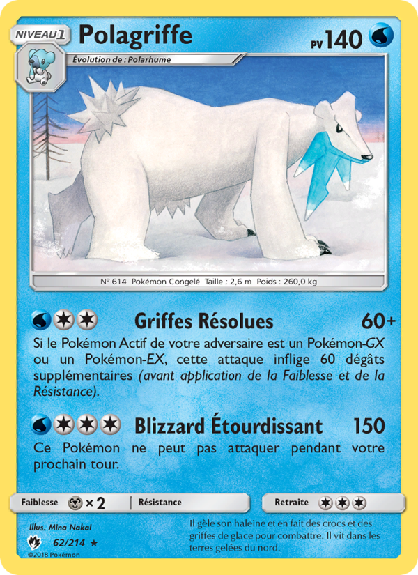 Polagriffe 62 — Lost Thunder (French Pokémon TCG card)