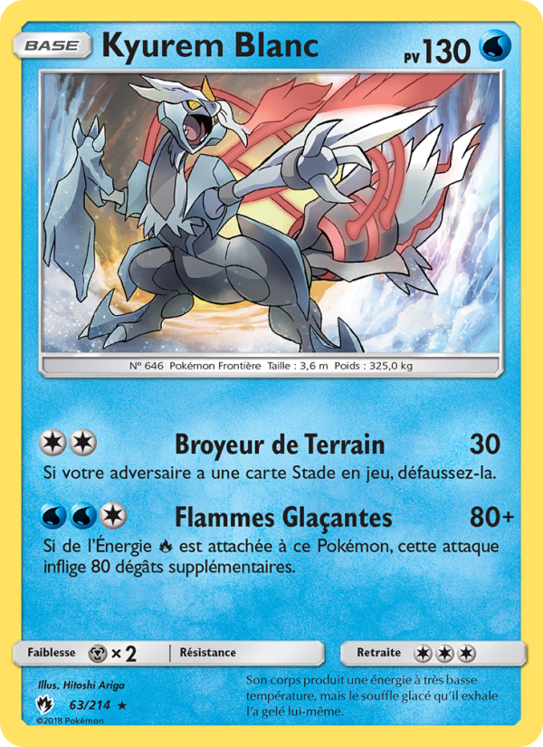 Kyurem Blanc 63 — Lost Thunder (French Pokémon TCG card)