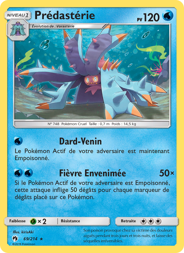 Prédastérie 69 — Lost Thunder (French Pokémon TCG card)