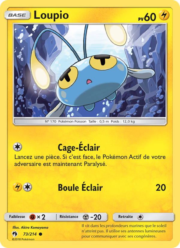Loupio 73 — Lost Thunder (French Pokémon TCG card)
