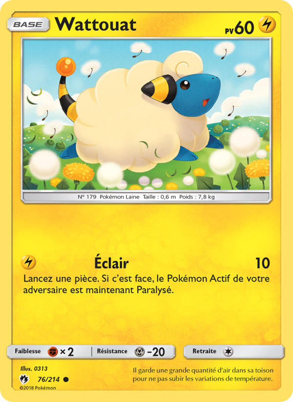 Wattouat 76 — Lost Thunder (French Pokémon TCG card)