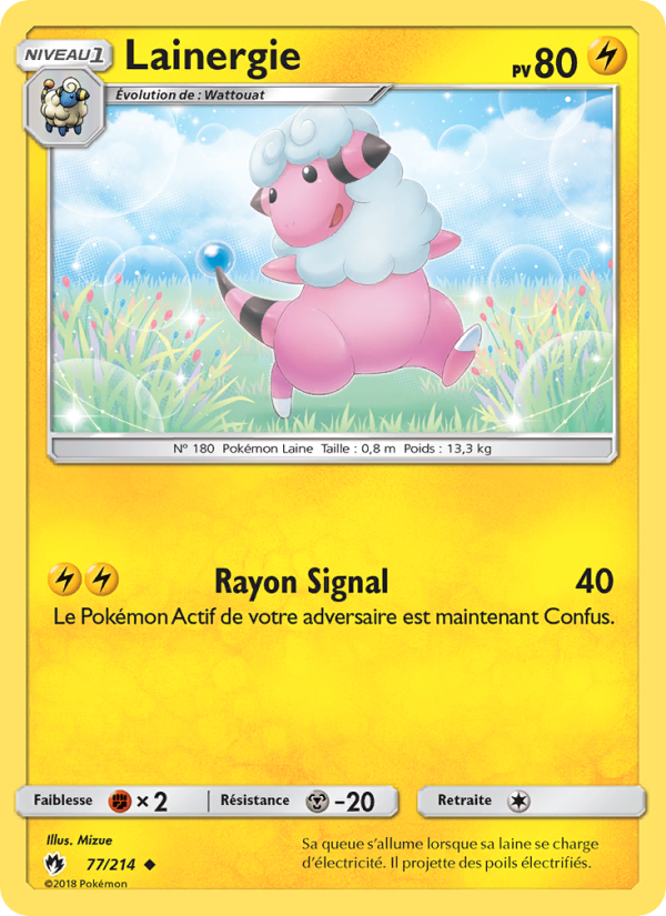 Lainergie 77 — Lost Thunder (French Pokémon TCG card)