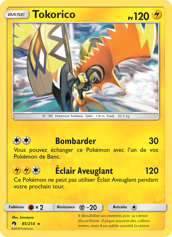 Tokorico 85 — Lost Thunder (French Pokémon TCG card)