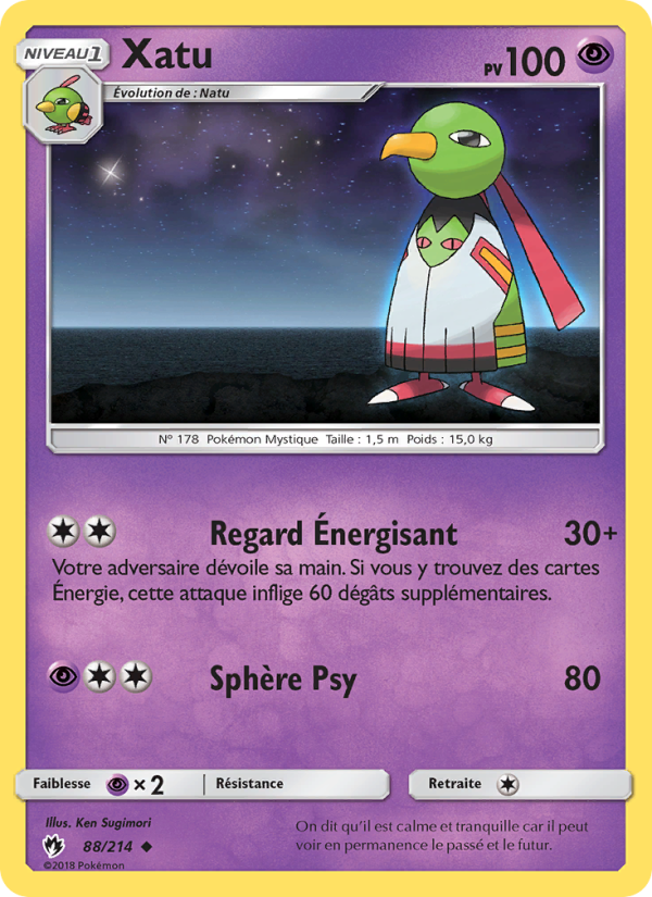 Xatu 88 — Lost Thunder (French Pokémon TCG card)