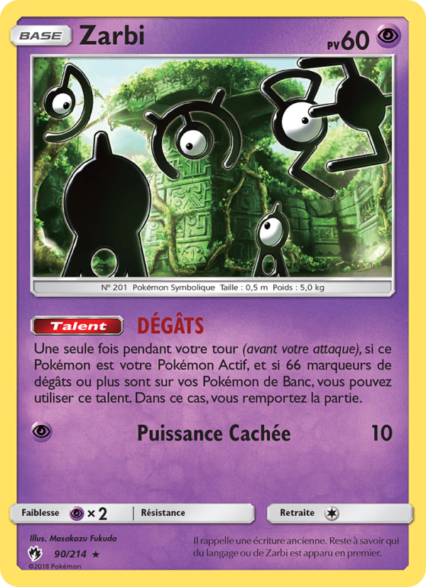 Zarbi 90 — Lost Thunder (French Pokémon TCG card)