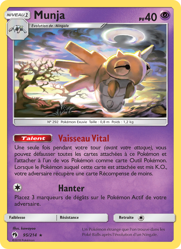 Munja 95 — Lost Thunder (French Pokémon TCG card)