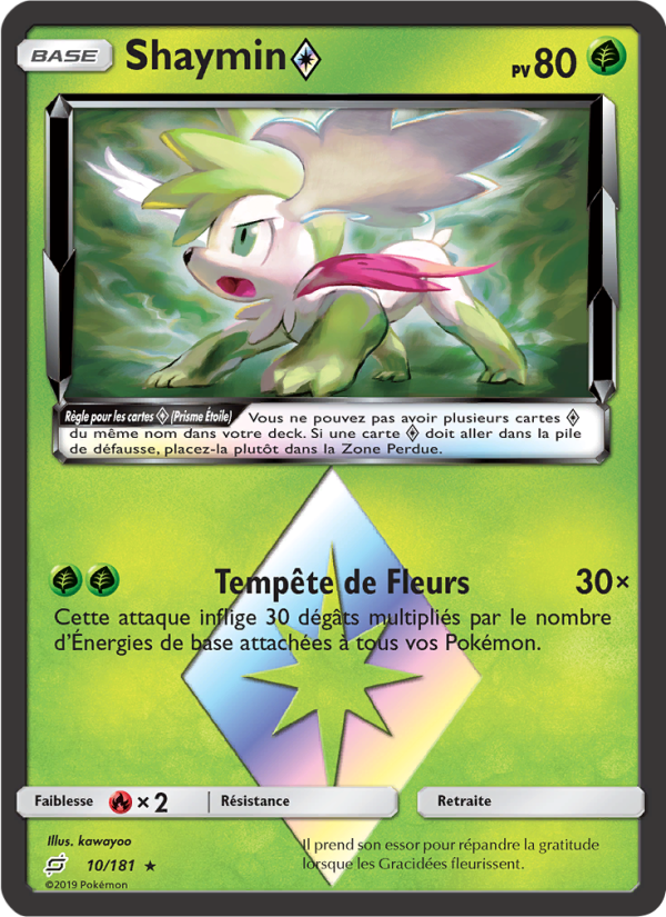 Shaymin ◇ 10 — Team Up (French Pokémon TCG card)