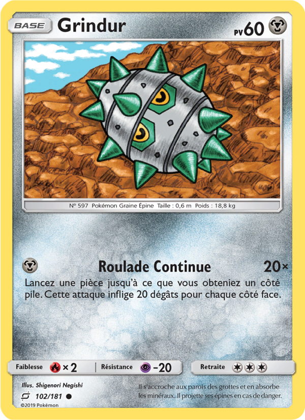 Grindur 102 — Team Up (French Pokémon TCG card)