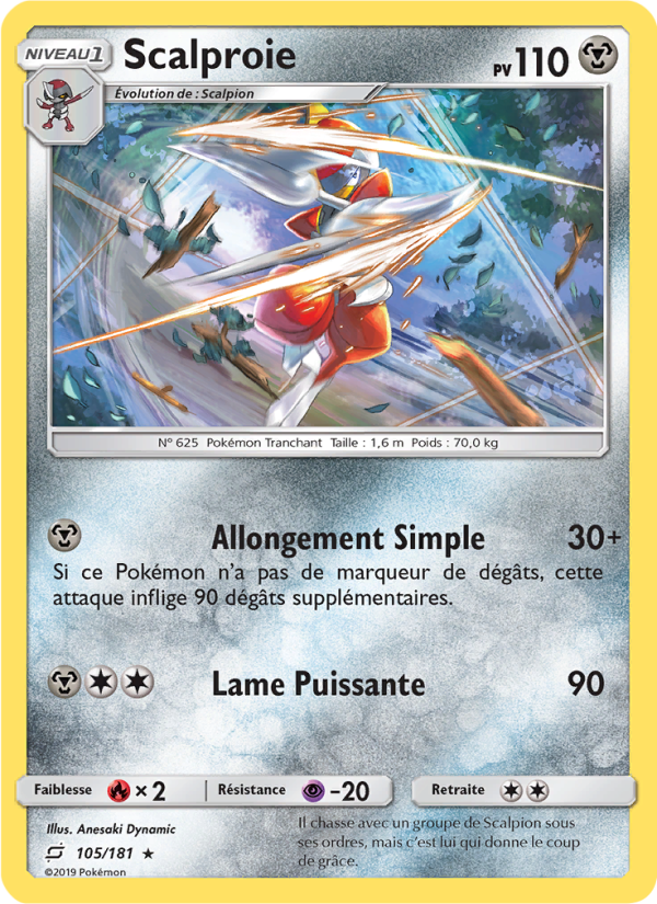 Scalproie 105 — Team Up (French Pokémon TCG card)
