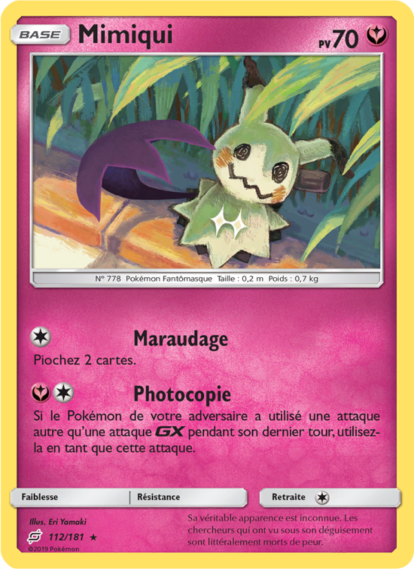 Mimiqui 112 — Team Up (French Pokémon TCG card)