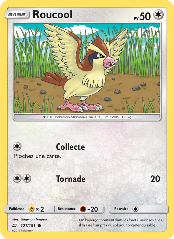 Roucool 121 — Team Up (French Pokémon TCG card)