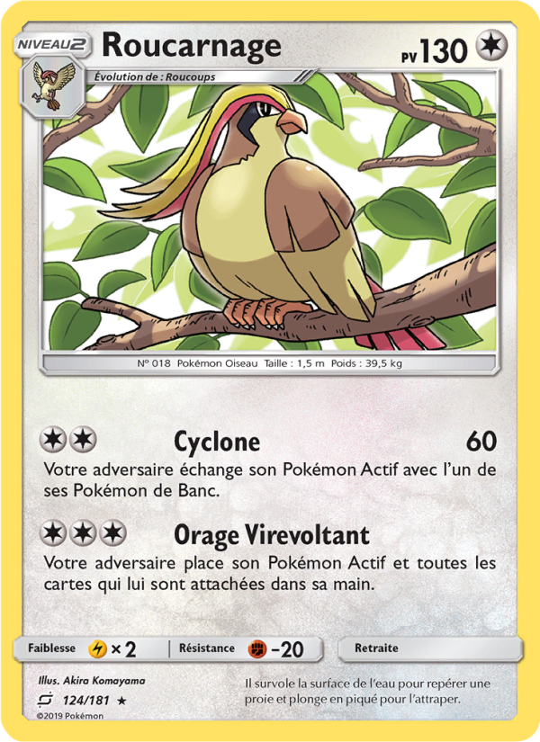 Roucarnage 124 — Team Up (French Pokémon TCG card)