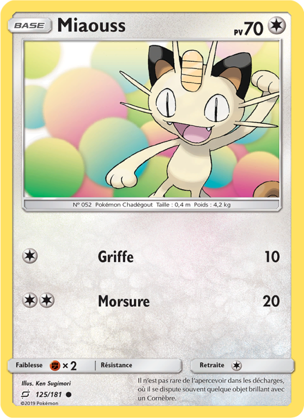 Miaouss 125 — Team Up (French Pokémon TCG card)