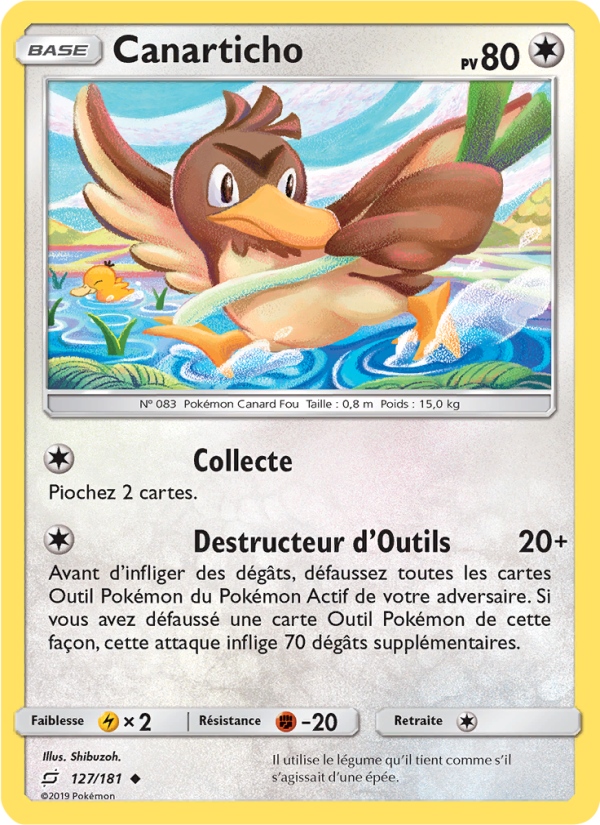 Canarticho 127 — Team Up (French Pokémon TCG card)