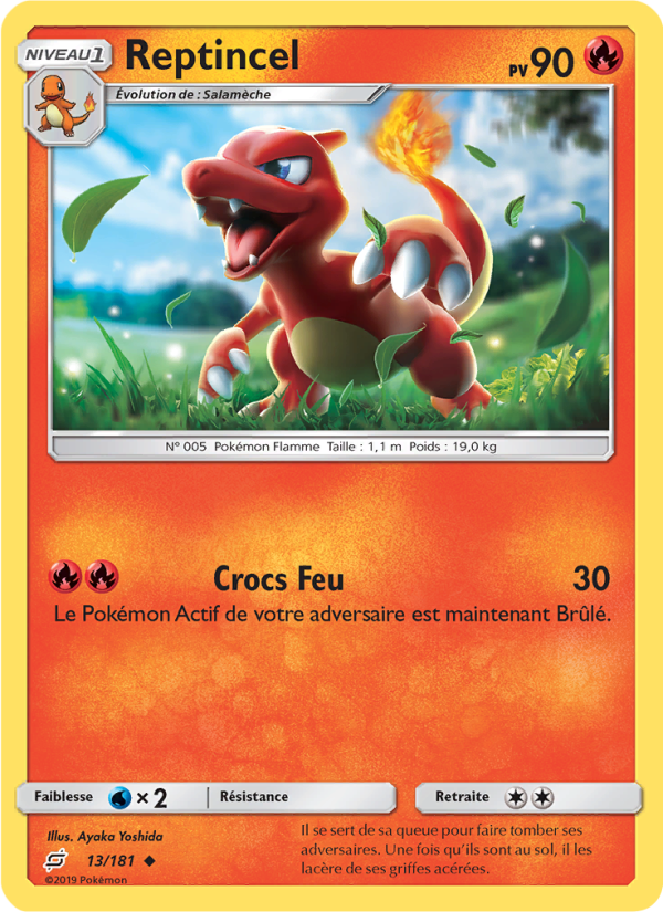Reptincel 13 — Team Up (French Pokémon TCG card)