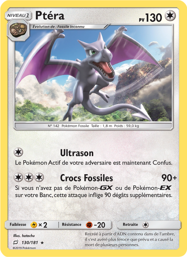 Ptéra 130 — Team Up (French Pokémon TCG card)