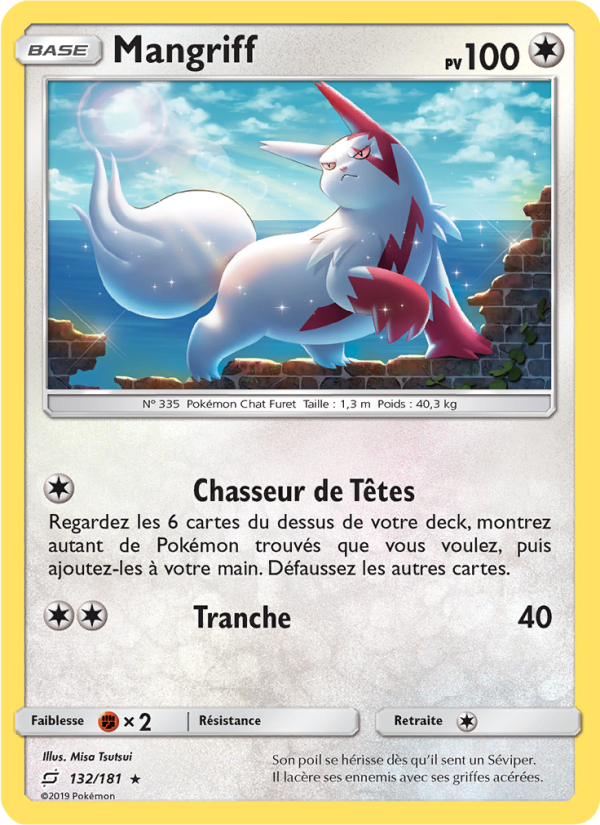 Mangriff 132 — Team Up (French Pokémon TCG card)
