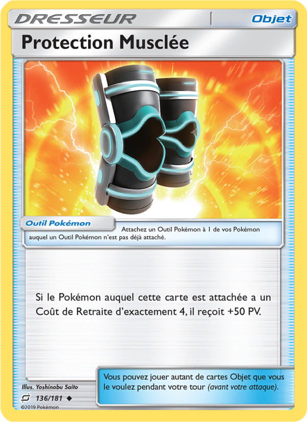 Protection Musclée 136 — Team Up (French Pokémon TCG card)