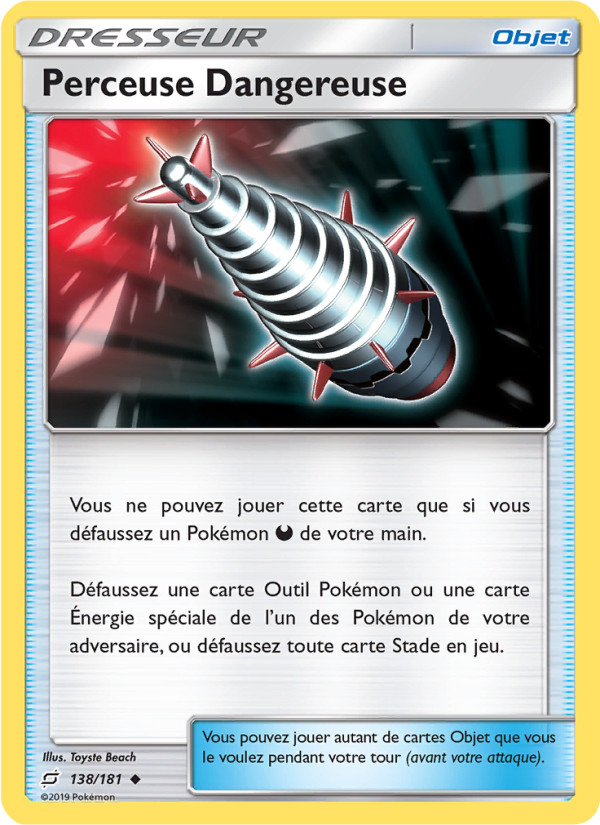 Perceuse Dangereuse 138 — Team Up (French Pokémon TCG card)