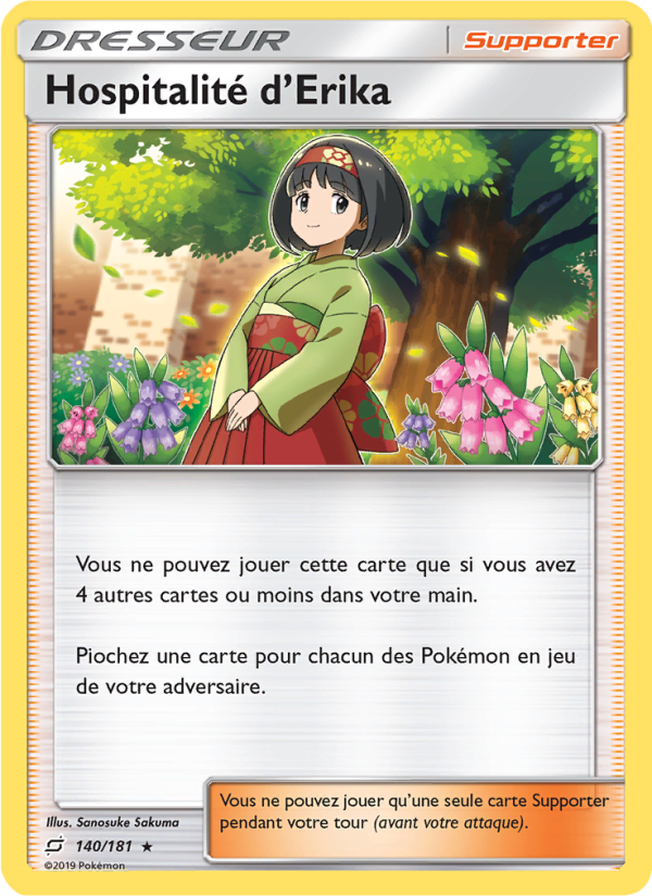 Hospitalité d’Erika 140 — Team Up (French Pokémon TCG card)