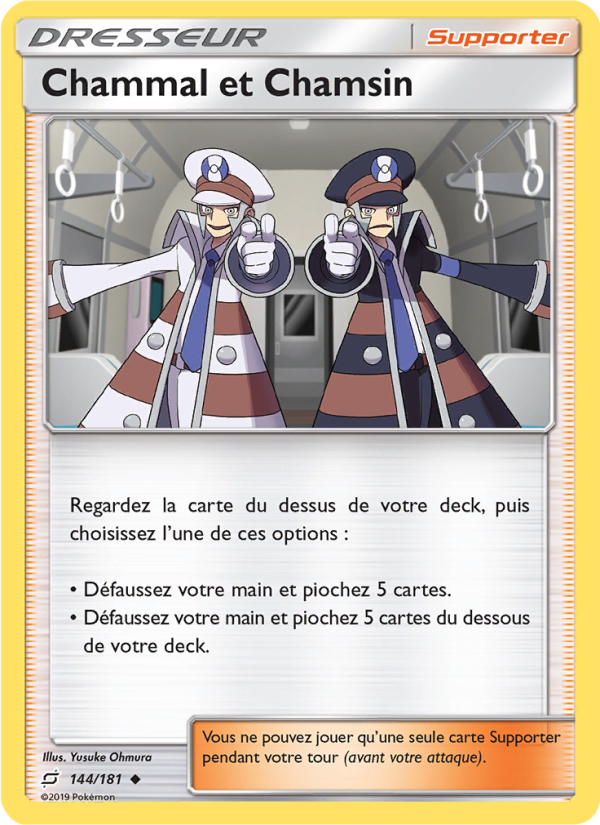 Chammal et Chamsin 144 — Team Up (French Pokémon TCG card)