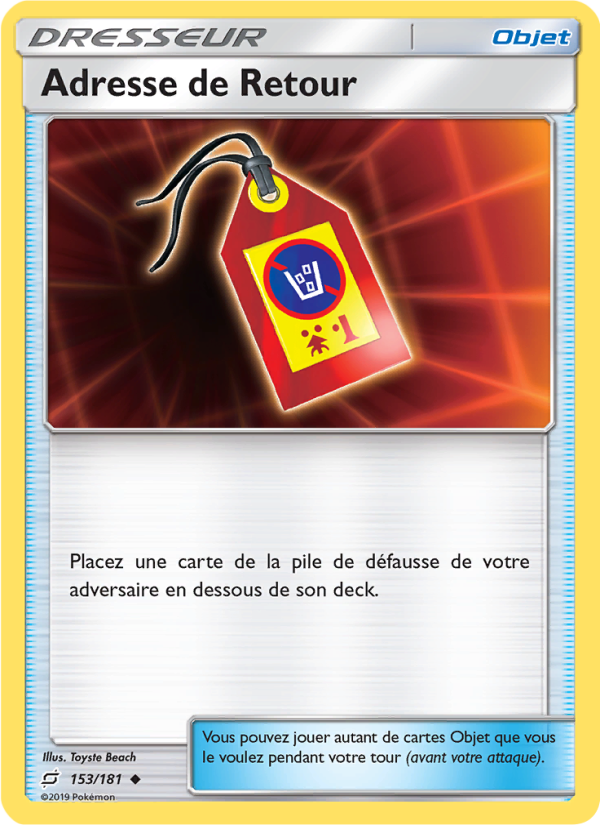 Adresse de Retour 153 — Team Up (French Pokémon TCG card)