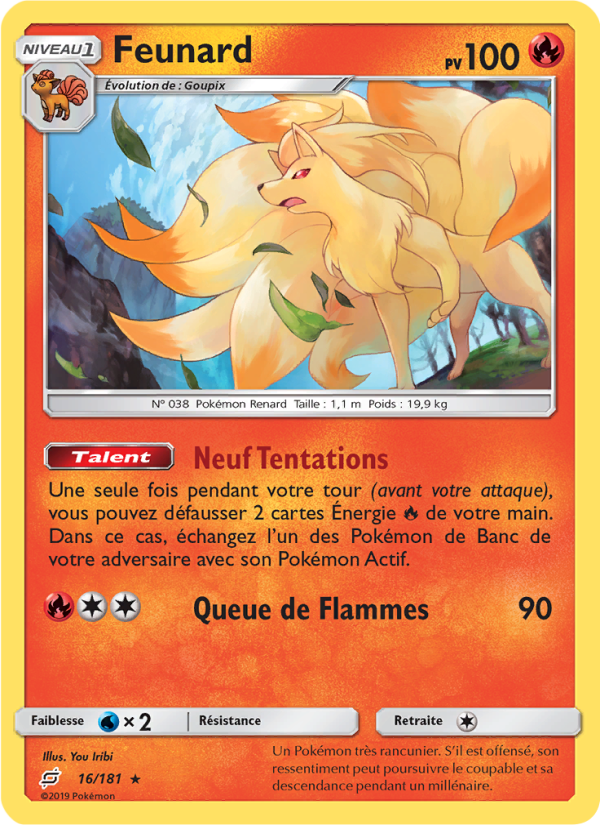 Feunard 16 — Team Up (French Pokémon TCG card)