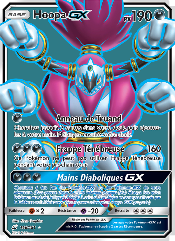 Hoopa GX 166 — Team Up (French Pokémon TCG card)