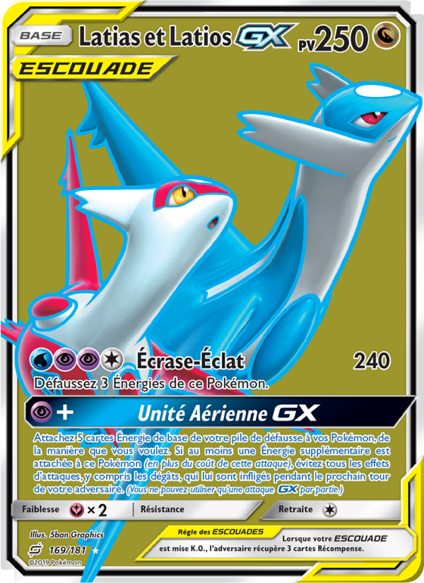 Latias et Latios GX 169 — Team Up (French Pokémon TCG card)
