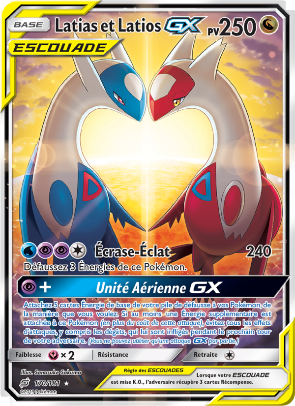 Latias et Latios GX 170 — Team Up (French Pokémon TCG card)