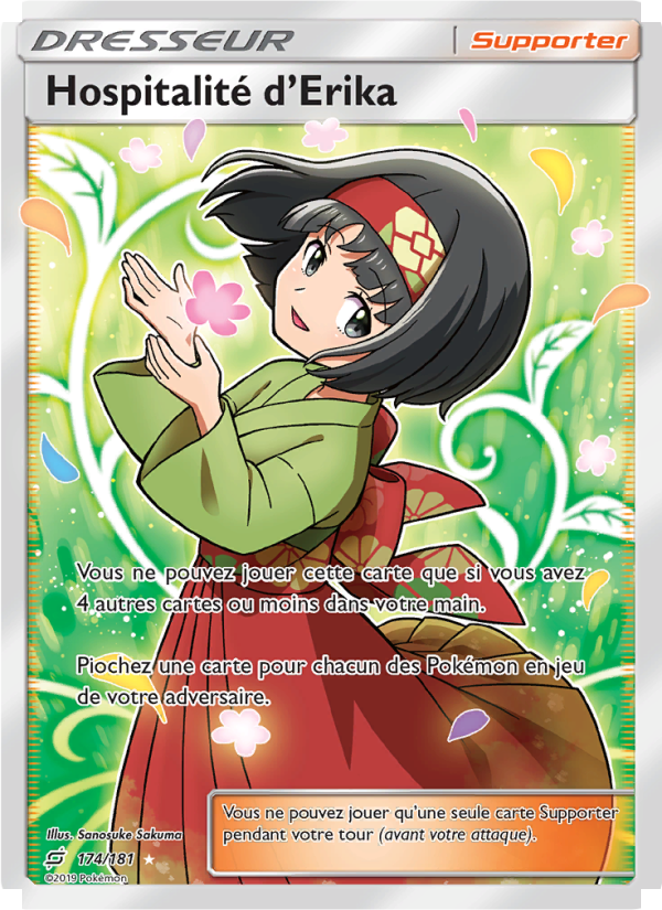 Hospitalité d’Erika 174 — Team Up (French Pokémon TCG card)