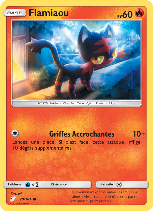 Flamiaou 20 — Team Up (French Pokémon TCG card)